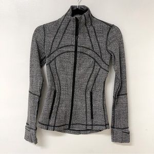 Lululemon Define Jacket- Ritual Jacquard Luon Black White